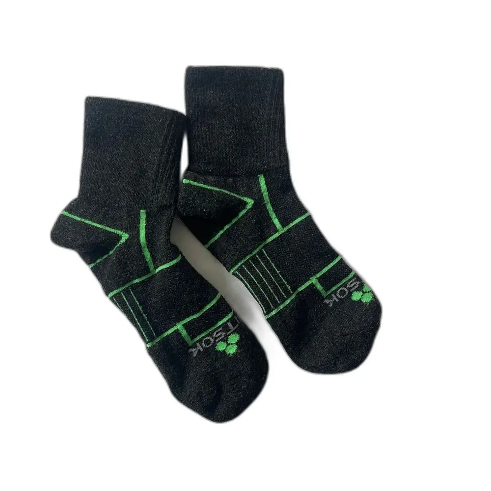 FitSok merino wool quarter ankle low socks dark gray SZ M women?